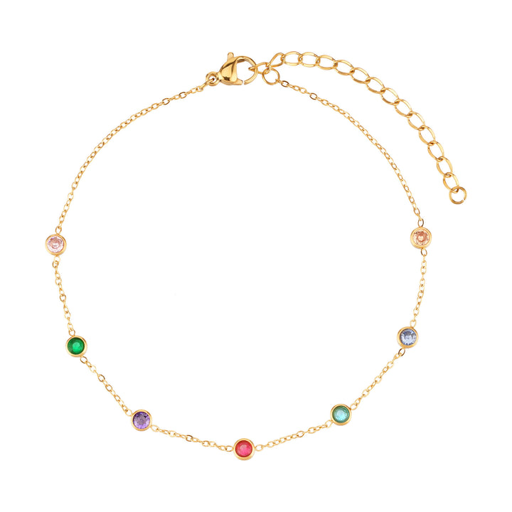 Rainbow Fußkette