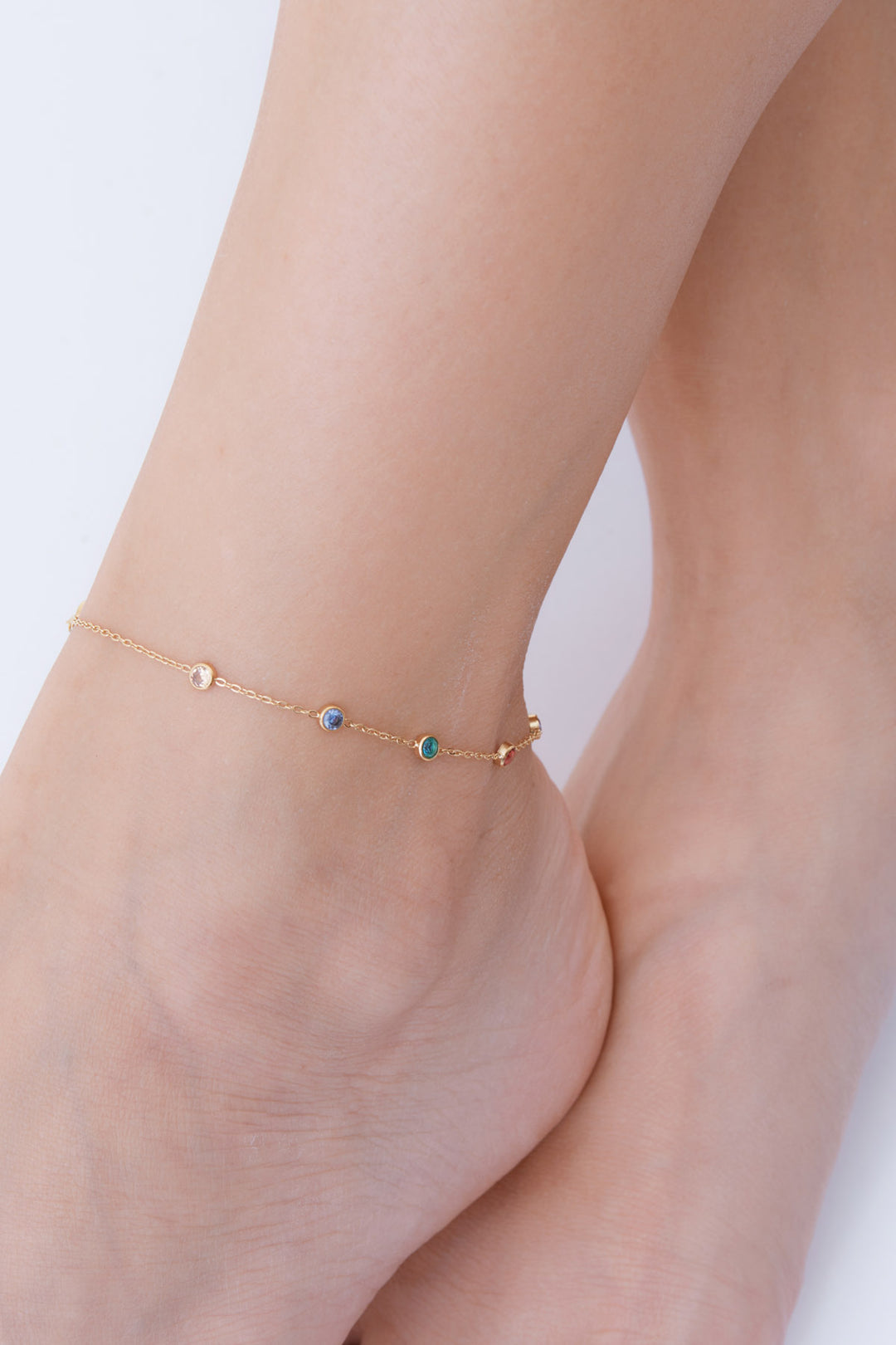 Rainbow Fußkette