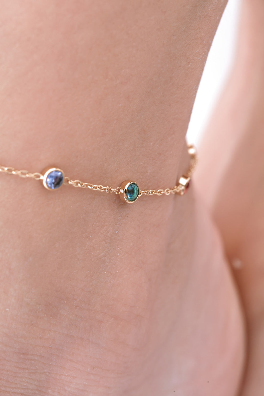 Rainbow Fußkette